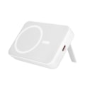 Pikkukuva 1 / 5: MagSafe 10000mAh Ulkoinen akku – USB-C 20W -portti ja taitettava tuki Bwoo Valkoinen Vit