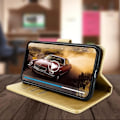 Miniatyrbillede 4 af 4: Étui - AVIZAR - iPhone 11 Pro Max - Helt dæksel - Kortholder - Videoholder - Gul Gult guld