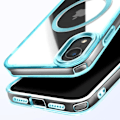 Miniatyrbild 2 av 6: MagSafe-skal för iPhone XR Bakglas Färg Blå Blå