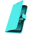 Miniatyrbild 2 av 4: Fodral för Samsung Galaxy A50 - AVIZAR - Plånboksfodral - Ekologiskt läder - Videostöd - Turkosblå Turkos