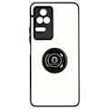 Miniatyrbillede 1 af 5: Etui - AVIZAR - Xiaomi Poco F4 5G - Metalring - Videostøtte - Sort svart