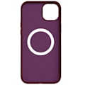 Miniatyrbillede 2 af 5: Beskyttelsescover - AVIZAR - iPhone 15 Plus - Silikone Soft-touch - Bordeaux - Indbygget MagSafe Röd