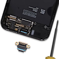Miniatyrbild 4 av 4: USB-C laddningskontakt för Google Pixel 9 Pro Svart Svart