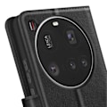 Miniatyrbillede 3 af 5: Etui til Xiaomi 15 Ultra Klap Wallet og Video Støtte Sort Svart