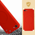 Pikkukuva 4 / 5: Magsafe iPhone 7, 8 ja iPhone SE 2020, 2022 Silicone Mag Cover kotelo punainen