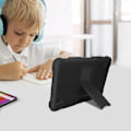 Miniatyrbillede 3 af 4: Coque Antichoc - AVIZAR - Galaxy Tab A7 Lite - Silikone og Polycarbonat - Støtte Bænk - Sort Svart
