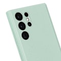 Pikkukuva 3 / 6: Nahkatasku Galaxy S22 Ultra Näyttöikkunalla Korttipaikalla Vaaleanvihreä Grön