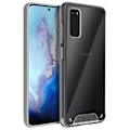 Miniatyrbillede 2 af 4: Etui - AVIZAR - Galaxy S11e - Bi-materiale beskyttelse - Silikone bumper - Gennemsigtig krystal Transparent, vit
