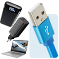 Miniatyrbillede 4 af 6: 3 i 1 USB-kabel - LINQ - Udtrækkelig - 1m - Kompatibel iPhone, USB-C, Micro USB - Blå Blå