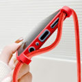 Miniatyrbillede 4 af 5: Semi-Stiv Cord Case til Samsung Galaxy A15 - AVIZAR - Rød - Rigid - Syntetisk - Glat - Blandet Röd