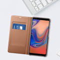 Pikkukuva 3 / 4: Kotelo - Samsung - Galaxy A7 2018 - Flip-kotelot - Lompakko - Keltainen Kulta Gult guld