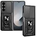 Miniatyrbillede 2 af 5: Taske til Samsung Z Fold 6 Ring Support Skydekamera Cover Sort Svart