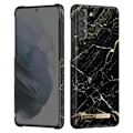 Miniatyrbillede 2 af 5: Taske til Samsung S21 Plus Marbled Luxury Ultra tynd Port Laurent Marble iDeal of Sweden Sort / Guld