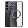 Pikkukuva 2 / 6: MagSafe-kuori Samsung Galaxy S24 FE, hopeareunainen silikoninen, violetti Lila