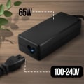 Miniatyrbillede 4 af 5: HP PC Netoplader 65W 18,5V 3,5A Tip 4,8*1,7 mm HP-6517 LinQ Sort Svart