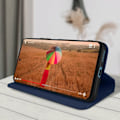 Miniatyrbillede 4 af 5: AVIZAR Wallet Case til Xiaomi Poco M4 Pro 4G - Midnight Blue - Video Support funktion Nattblått