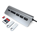 Pikkukuva 2 / 4: Type C ulkoinen kortinlukija Satechi USB 3.0 Hubilla - harmaa - TU