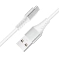 Miniatyrbillede 2 af 5: USB til USB-C opladerkabel 36W Hurtigopladning Længde 1.2m LinQ Hvid Vit