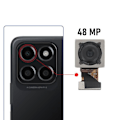 Miniatyrbillede 3 af 4: Vidvinkel bagkamera til Honor X8 5G - RELIFE - 48MP - Sort Svart