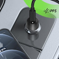 Miniatyrbillede 3 af 6: USB C Power Delivery 30W Cigaretteradapter Certificeret USB-IF Belkin Sort Svart