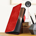 Miniatyrbillede 4 af 5: AVIZAR Pung Etui til Motorola Moto G32 - Rød - Video support funktion Röd