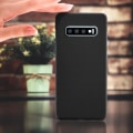Miniatyrbillede 4 af 4: Etui - AVIZAR - Galaxy S10 Plus - Silikone Gel - Mat Sort - Fleksibel og modstandsdygtig Svart