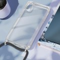 Miniatyrbild 4 av 5: Smartphonefodral - AVIZAR - Serie Corda - Transparent - Fläta i nylon - iPhone XR Vit