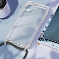 Pikkukuva 4 / 5: Älykännykkäkotelo - AVIZAR - Corda-sarja - Läpinäkyvä - Punosnyöri - iPhone XR Vit