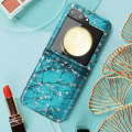 Pikkukuva 3 / 5: Puhelinnahkakotelo - AVIZAR - Samsung Galaxy Z Flip 5 - Kova - Keinonahka - Sininen Blå