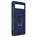 Miniatyrbillede 2 af 5: Google Pixel 6A Hybrid Shockproof Cover Support Ring Video Support blå Blå