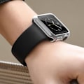 Pikkukuva 4 / 4: AVIZAR Apple Watch 44mm näytönsuojakotelo - Läpinäkyvä naarmuuntumaton silikoni transparent