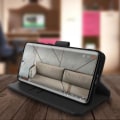 Miniatyrbillede 4 af 4: Etui - AVIZAR - Samsung Galaxy S20 - Fuld Dækning - Kortindsats - Video Støtte Funktion - Sort Svart