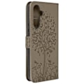 Miniatyrbillede 1 af 4: AVIZAR Cover til Samsung Galaxy A54 5G - Taupe Tree Pattern - Fuld beskyttelse - Opbevaring + Video Support Mol