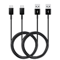 Miniatyrbild 2 av 4: Kablar USB-C till USB A-kabel 1,5 m Laddnings-/synkroniseringspaket x2 Original Samsung Black svart
