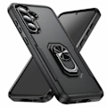 Miniatyrbillede 5 af 5: Stødabsorberende cover til Samsung Galaxy A56 med ring-standsort sort Svart