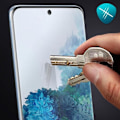 Miniatyrbillede 4 af 4: Beskyttelsesfilm - AVIZAR - Samsung Galaxy S20 - Ultra-flexibelt plast - Ridseresistent - Buede kanter