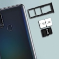 Miniatyrbillede 3 af 4: Kortbakke - Samsung - Galaxy A21s - 2x Nano SIM - Micro SD - Sort Svart