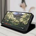 Miniatyrbillede 4 af 5: Etui til Xiaomi 13 Lite - AVIZAR - Magnetic Flip - Kortholder - Video Support - Sort Svart