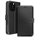 Miniatyrbillede 1 af 6: iPhone 16 Pro Max Wallet Case med Håndledsstrop Mayaxess Sort Svart