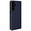 Miniatyrbillede 1 af 6: Etui til Samsung Galaxy A25 5G - AVIZAR - Slankt midnatsblåt design - Kortholder og videounderstøttelse Blå