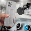 Miniatyrbillede 3 af 4: iPhone 12 Pro Cover Silikone Foldbart Magnetisk Stand Wozinsky Grå Grå
