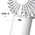Miniatyrbillede 4 af 5: Bærbar 2-i-1 Blæser 4000mAh Batteri USB-C Opladning Lommelygte Akashi Hvid Vit