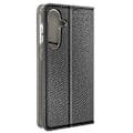 Miniatyrbillede 2 af 6: Halvstift cover til Samsung Galaxy S24 Plus - AVIZAR - Smart Collection - Sort - Kortholder Svart