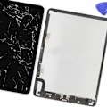 Miniatyrbillede 4 af 4: LCD-skærm og Touchscreen til iPad Air 11'' Sort Svart