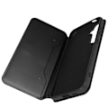 Pikkukuva 2 / 6: Suojakuori Samsung Galaxy S24 Plus -puhelimelle - AVIZAR - Kaksitaskuinen Flip Stand Function - musta Svart