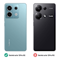 Miniatyrbillede 4 af 6: Etui til Xiaomi Redmi Note 13 5G Striated Design Non-Slip Sort Svart