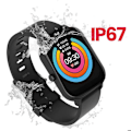 Pikkukuva 3 / 5: Vesitiivis IP67 Bluetooth-älykello Maxlife Musta terveysseuranta Svart