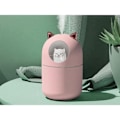 Miniatyrbillede 3 af 3: Natlysbefugter - TECHKIDS - H2O Cat Model - Pink - 300 mL - Ultra støjsvag Rosa