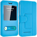 Miniatyrbillede 1 af 4: Smartphone Etui - Universel - Turquoise - Øko-læder - 4,3 til 4,7 tommer - Magnetisk Turkos