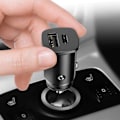 Miniatyrbild 3 av 4: Laddare Cigarette - Baseus - 5A - Snabbladdning - 2 USB-portar - USB Typ C Svart
